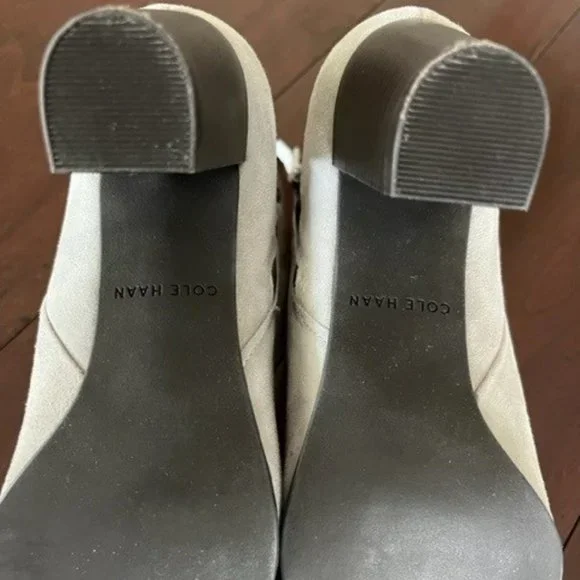 "Worn Once" - Woman's Cole Haan Davenport Bootie II, Size 7.5, Ironstone Suede - Picture 8 of 8